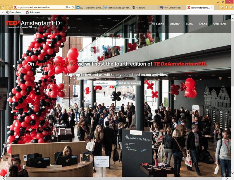 TEDxAmsterdamED zoekt 15 nieuwe ideeën voor een le
