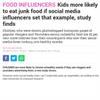 Studie: Ongezond eetgedrag social media-influencer